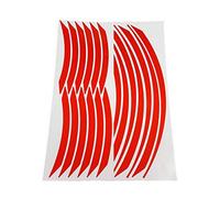 4R Quattroerre.it 10392 Wheel Rim Tiras adhesivas para Llantas Moto Kit Componible Reflectante Rojo