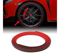 4R Quattroerre.it 10420 Perfil Adhesivo para Ruedas de Coche Universales, Rojo