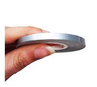 4R Quattroerre.it 10465 Franjas Trim Tiras Adhesivas para Coche, Plateado, 5 mm x 10 MT