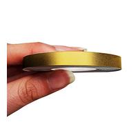 4R Quattroerre.it 10478 Franjas Trim Tiras Adhesivas para Coche, Oro, 7 mm x 10 MT