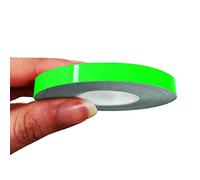 4R Quattroerre.it 10491 Franjas Trim Tiras Adhesivas para Coche, Verde Neón, 7 mm x 10 MT