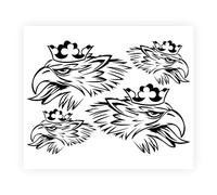 4R Quattroerre.it 1090 Juego de Pegatinas Griffon para Camión Scania, Derecha e Izquierda, Negro, 50 x 35 cm