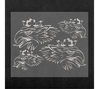 4R Quattroerre.it 1091 Juego de Pegatinas Griffon para Camión Scania, Derecha e Izquierda, Plata, 50 x 35 cm