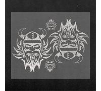 4R Quattroerre.it 1092 Juego de Pegatinas Viking para Camión Scania, Derecha e Izquierda, Plata, 50 x 35 cm