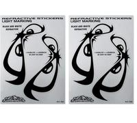 4R Quattroerre.it 1114 Pegatinas Ojos Sin Miedo Reflectantes 9 x 13 cm (Paquete de 2)