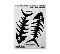 4R Quattroerre.it 1117 Pegatinas Espina de Pescado Reflectantes 9 x 13 cm