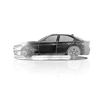 4R Quattroerre.it 11200 - Maqueta grabada para coche Alfa Romeo Giulia de acero inoxidable