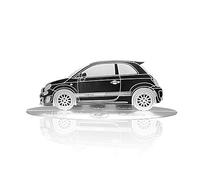 4R Quattroerre.it 11203 - Maqueta grabada para coche Fiat 500 Abarth de acero inoxidable