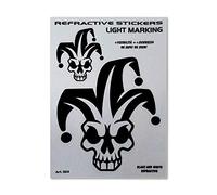 4R Quattroerre.it 1124 Pegatinas Joker Reflectantes 9 x 13 cm