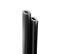 4R Quattroerre.it 12125 Perfiles Protectores de Puertas para Coches, Plata, 2 Piezas, 85 cm