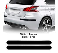 4R Quattroerre.it 12553 Parachoques Universal para Coches, 40 mm x 47 cm, Negro, 2 Piezas