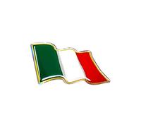 4R Quattroerre.it 14009 Etiqueta Adhesiva 3D Bandera Italia el Viento HQ, 78 x 40 mm