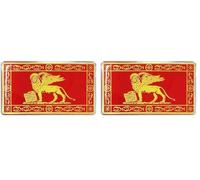 4R Quattroerre.it 14134 Etiqueta Adhesiva 3D Venecia HQ, 72 x 40 mm (Paquete de 2)