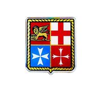 4R Quattroerre.it 14144 Etiqueta Adhesiva 3D República Marítima HQ, 50 x 55 mm