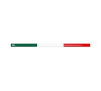 4R Quattroerre.it 14172 Stripe 3D - Cinta Adhesiva Tricolor con Bandera Italiana, 9 x 198 mm
