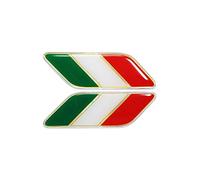 4R Quattroerre.it 14213 Stickers 3D Bandera Diagonal Italia DX-SX HQ, 90 x 28 mm