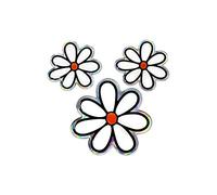 4R Quattroerre.it 14216 Sticker Etiqueta Trío Flor 3D HQ, 50 x 53 mm