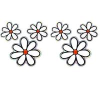 4R Quattroerre.it 14216 Sticker Etiqueta Trío Flor 3D HQ, 50 x 53 mm (Paquete de 2)