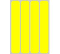 4R Quattroerre.it 16088 Bandas Reflectantes universales, Amarillo Neón, Set de 4 Piezas, 25 x 150 mm