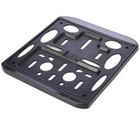 4R Quattroerre.it - 16107 - Portamatrículas Moto universales, Negro Carbono