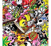 4R Quattroerre.it 16265 Hoja Adhesiva Película Sticker Bomb para Wrapping, 35 x 50 cm