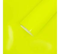 4R Quattroerre.it 16365 Hoja Adhesiva Película Amarillo Fluorescente para Wrapping, 50 x 70 cm