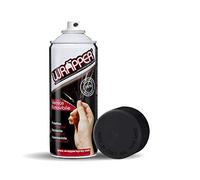 4R Quattroerre.it 16413 Wrapper Spray Negro Mate | Pintura extraíble para carrocería | Película en aerosol protectora UV y antiarañazos | Envoltura líquida Made in Italy