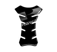 4R Quattroerre.it 18087 Pegatina 3D para el Depósito de la Moto Kawasaki, Negro