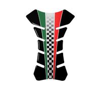 4R Quattroerre.it 18095 Pegatina 3D Para el Depósito de la Moto Racing Graphic, Tricolor Italy