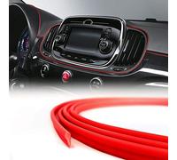 4R Quattroerre.it 19951 Perfil de Encaje para el Interior del Coche, Rojo, 3 mm x 1,5 MT