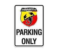 4R Quattroerre.it 21400 Abarth Cartel Parking Only, 28 x 40 cm