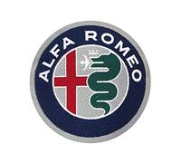 4R Quattroerre.it 21823 Parches Adhesivos Oficiales Alfa Romeo Logo, 75 mm