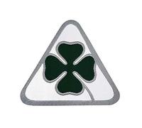 4R Quattroerre.it 21825 Parches Adhesivos Oficiales Alfa Romeo Quadrifoglio Verde, 75 mm