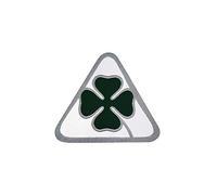 4R Quattroerre.it 21826 Parches Adhesivos Oficiales Alfa Romeo Quadrifoglio Verde, 50 mm