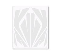 4R Quattroerre.it 5011 Kit Adhesivos Reflectantes para Motocicletas, Blanco, 16 x 13,5 cm