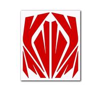 4R Quattroerre.it 5012 Kit Adhesivos Reflectantes para Motocicletas, Rojo, 16 x 13,5 cm