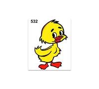 4R Quattroerre.it 532 Adhesivos Stickers Pato, 10 x 12 cm