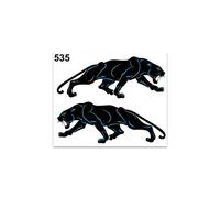 4R Quattroerre.it 535 Adhesivos Stickers Pantera, 10 x 12 cm