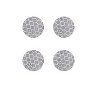 4R Quattroerre.it 5568 Adhesivos Plana Refractiva de Diamante Círculos Blanco, 3 Piezas, 30 mm