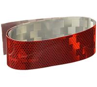 4R Quattroerre.it 5758 Rollo Reflectante Adhesivo para Maletas Motocicleta Homologado, Rojo, 5 x 100 cm