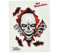 4R Quattroerre.it 6095 Adhesivos Stickers Cráneo Gash, 10 x 12 cm