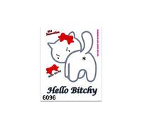 4R Quattroerre.it 6096 Adhesivos Stickers Hello Bitchy, 10 x 12 cm