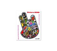 4R Quattroerre.it 6121 Adhesivos Stickers Bomb Mano 2-1, 10 x 12 cm