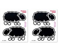 4R Quattroerre.it 6129 Adhesivos Stickers Bomb Ovejas, 10 x 12 cm (Paquete de 2)