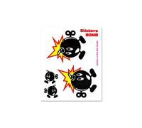 4R Quattroerre.it 6131 Adhesivos Stickers Bomb Bombas con Carga, 10 x 12 cm