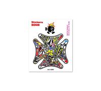 4R Quattroerre.it 6139 Adhesivos Stickers Bomb Cruz 10 x 12 cm