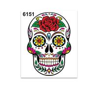 4R Quattroerre.it 6151 Adhesivos Stickers Cráneo Mexicano, 10 x 12 cm