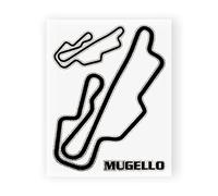 4R Quattroerre.it 6328 Pegatina Circuito de Mugello, 10 x 12 cm