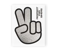 4R Quattroerre.it 6334 Pegatina Respeto a los Moteros, 10 x 12 cm