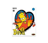 4R Quattroerre.it 8033 - Pegatinas Simpson Bart Devil, 14 x 16 cm